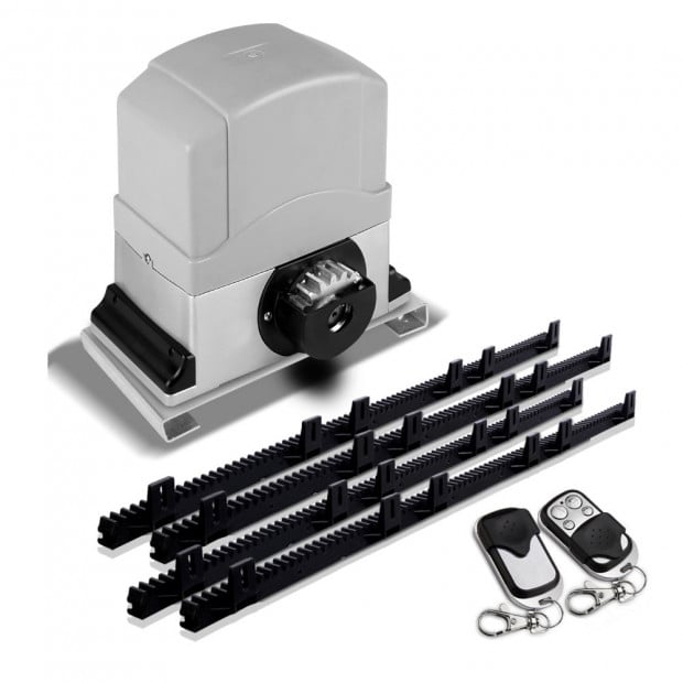 Automatic Sliding Gate Opener with 2 Remote Controls 