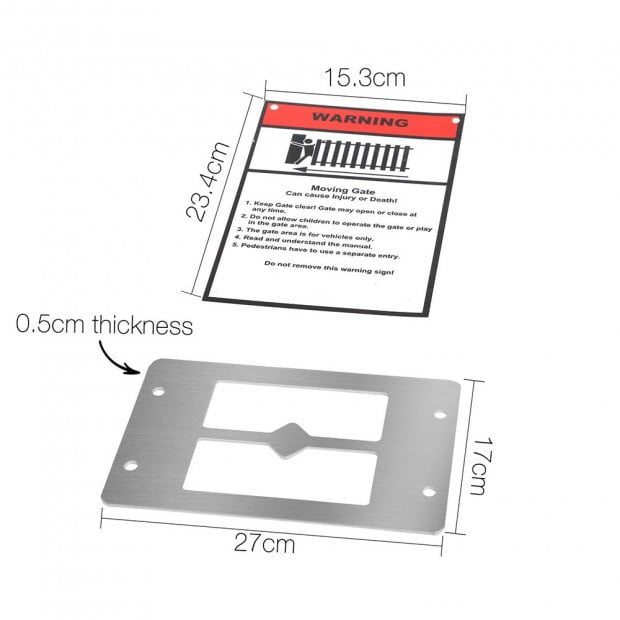 1200kg Automatic Sliding Gate Opener with 2 Remote Controllers Image 9