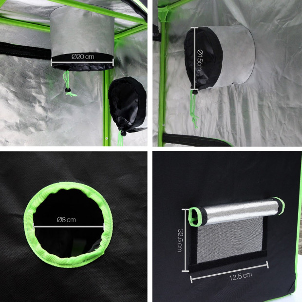 Hydroponic Grow Tent - 120X120X200cm Image 8