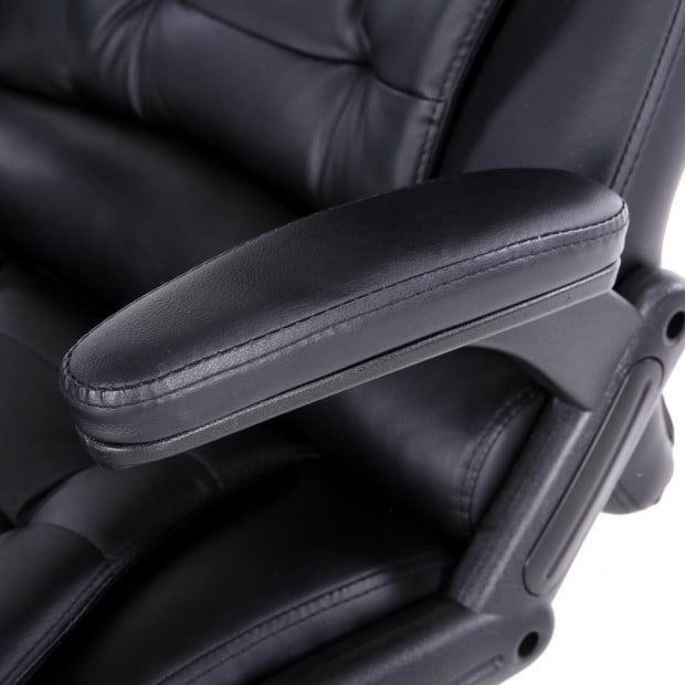 8 Point Massage Executive PU Leather Office Chair Black Image 6