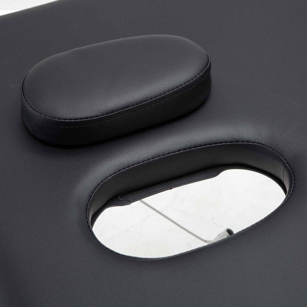 75cm Professional Aluminium Portable Massage Table - Black Image 4