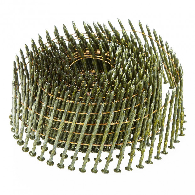 300 nails 15 degree Wire Collated Nails Roll Coil for 25-55mm Coil Air Nailer Gun Image 3