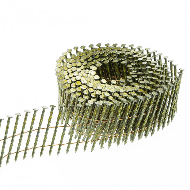 300 nails 15 degree Wire Collated Nails Roll Coil for 25-55mm Coil Air Nailer Gun Image 4