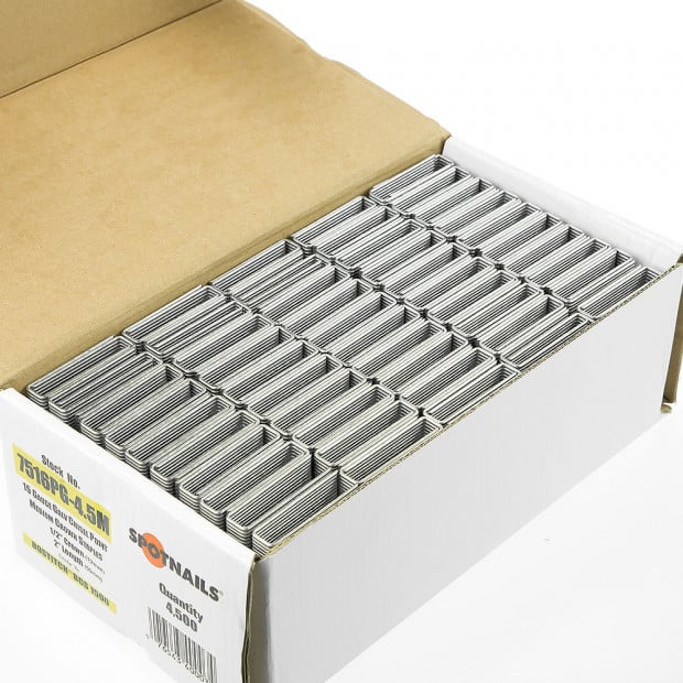 Staple Nails for 15 Gauge Flooring Nailer Gun Image 2