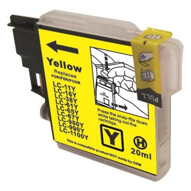 Suit Brother. LC38 LC67 Yellow Compatible Inkjet Cartridge