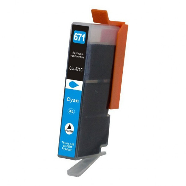 Suit Canon. CLI-671XL Cyan Premium Compatible Inkjet Cartridge