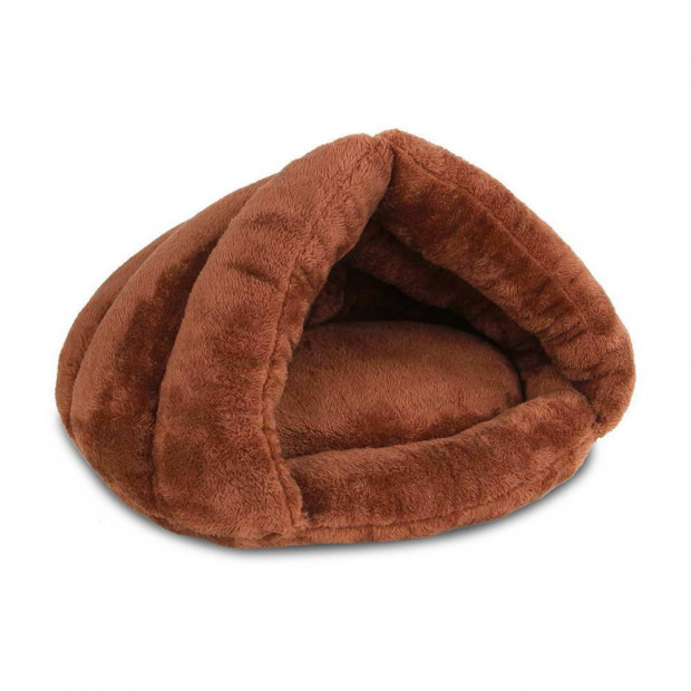 Cave Style Pet Bed Brown