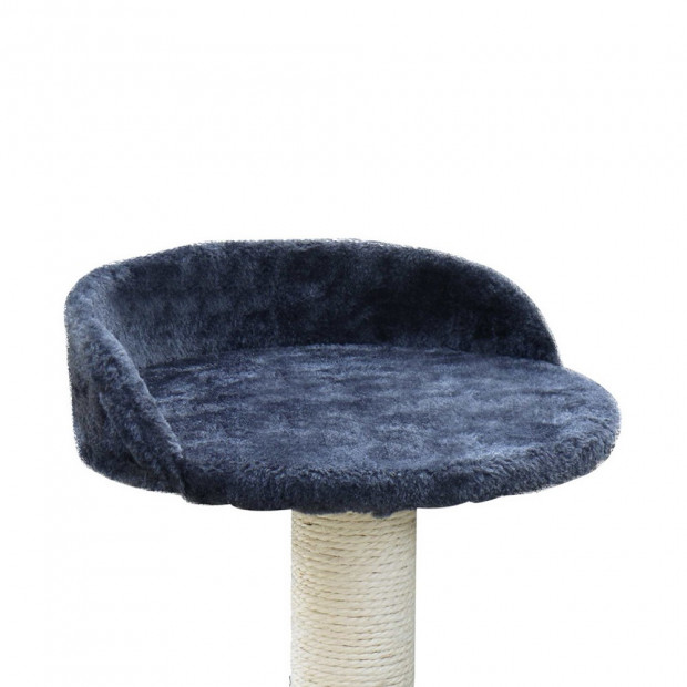 Cat Scratching Post Tree House Condo 134cm Grey Image 6
