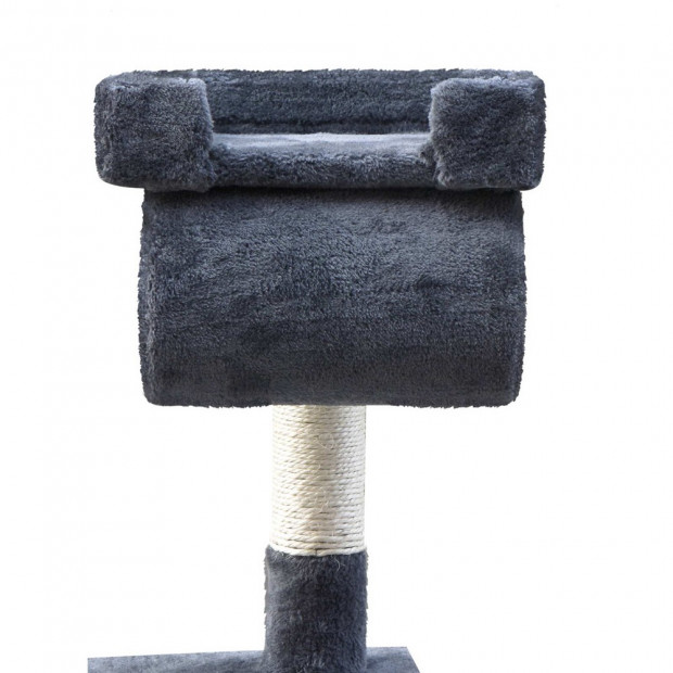 Cat Scratching Post Tree House Condo 141cm - Grey Image 5