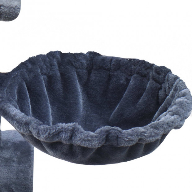 Cat Scratching Post Tree House Condo 141cm - Grey Image 6