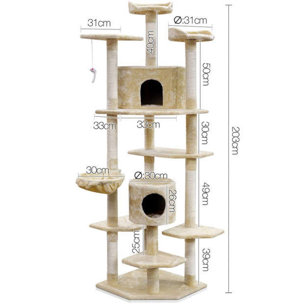 Giant Cat Tree - 203 x 55cm Image 10