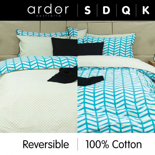Banyan - Reversible Quilt Cover Set 100% Cotton