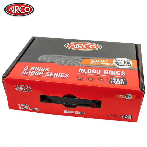 Airco 15100P C Rings Galfan Sharp Point - 10000