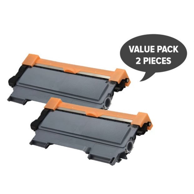 Black Generic Cartridge Set of 2 to suit Brother TN-2250