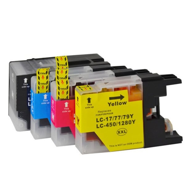 Compatible Inkjet Cartridges Set to suit Brother LC-77XL