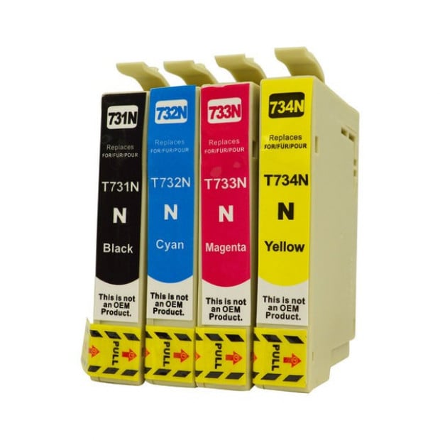 Pigment Inkjet Cartridge Set to suit Epson 73N Series