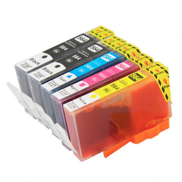Compatible Inkjet Cartridges set of 5 to suit HP 564XL