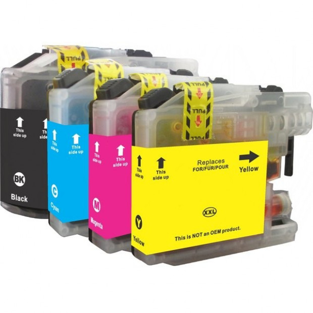 Compatible Inkjet Cartridge Set of 4 to suit Brother LC137, LC135