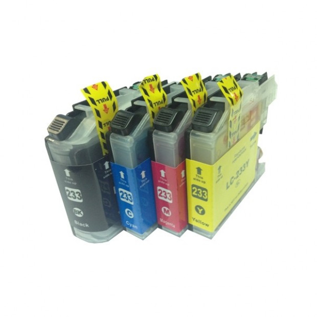 Premium Inkjet Cartridge Set of 4 to suit Brother LC-233