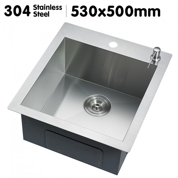 304 Stainless Steel Sink - 530 x 500mm