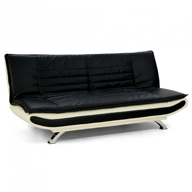 Diana Reclining Faux Leather Sofa Bed by Sarantino Image 5