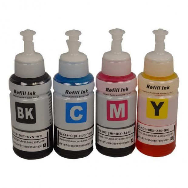 Suit Epson. 664 Generic Refill Bottle set of 4