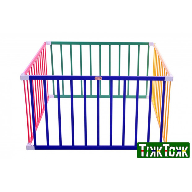 TikkTokk Little BOSS Playpen SQUARE, Coloured