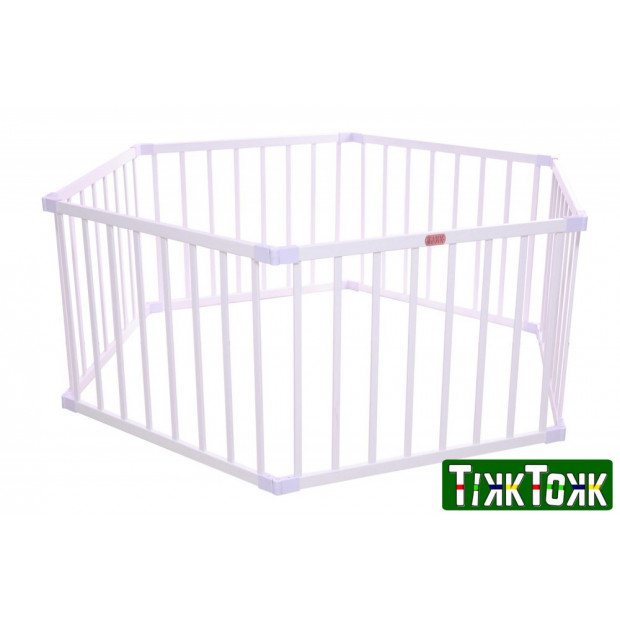 TikkTokk Little BOSS Playpen HEX, White