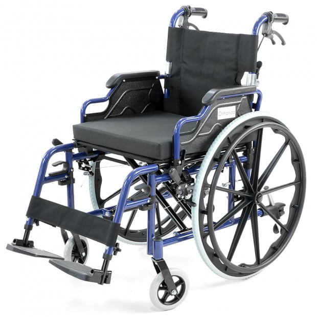 Orthonica Wheelchair Manual Mobility Aid- Lincoln Blue