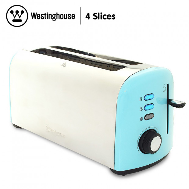 Westinghouse 4 Slice Toaster - Pearl Blue