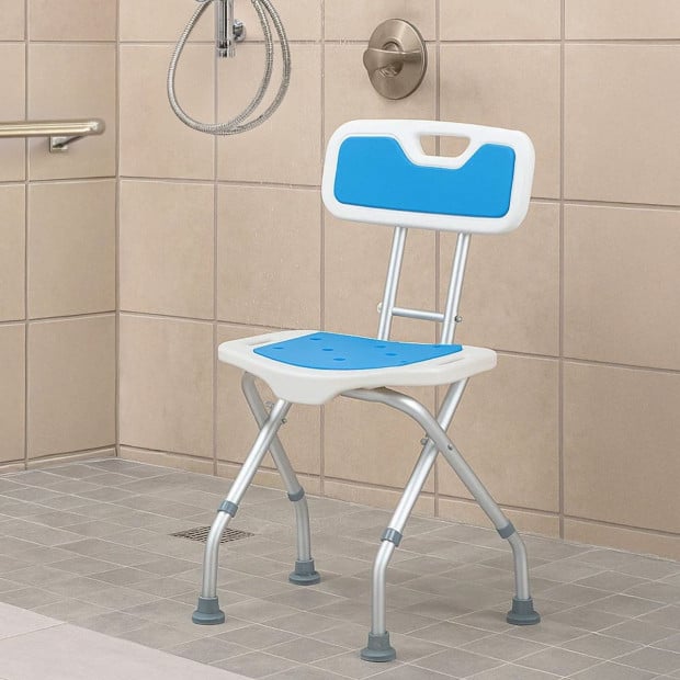 Orthonica Height-Adjustable and Foldable Aluminium Commode Shower Chair Image 11
