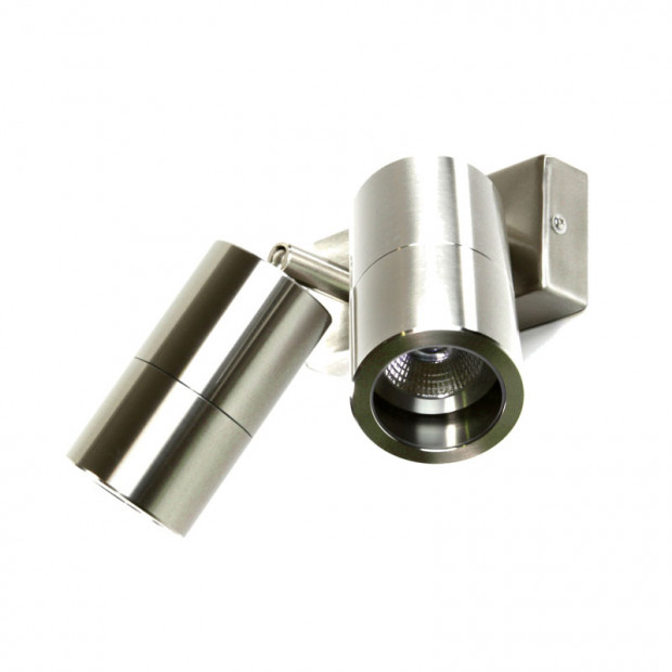 Double Spot Light - 240V LED - 3mm Marine Grade 316 Stainless Steel