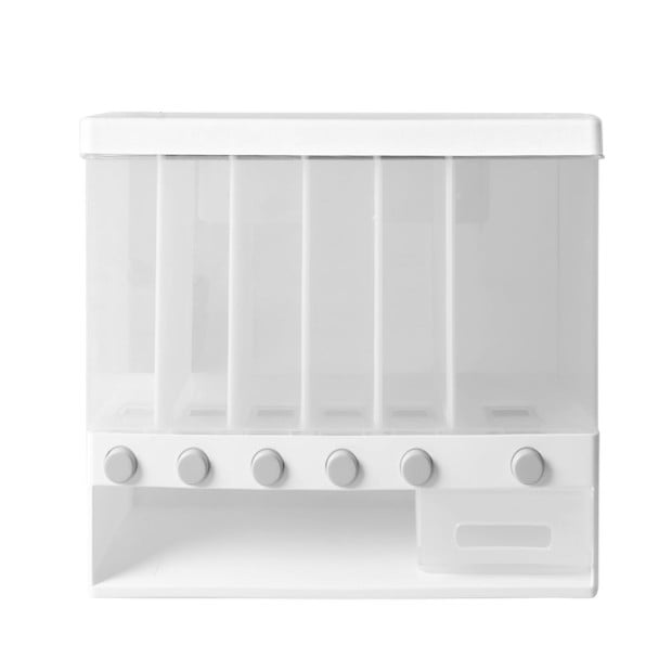 Wall Mounted Cereal Dispenser 6 in 1 Dry Food Storage Container 10kg Image 2