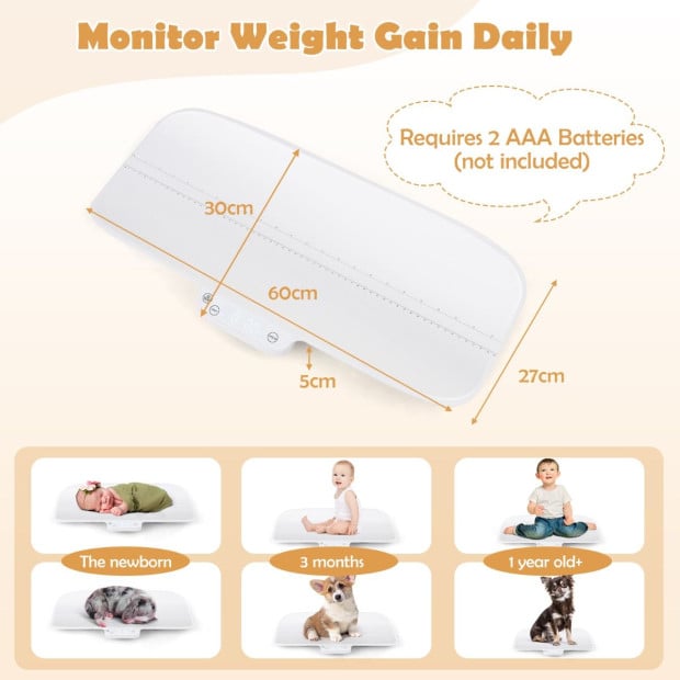 Digital Baby Scale With Tare & Hold Function Image 5