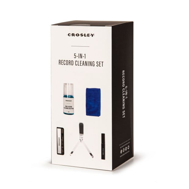 Crosley 5 In 1 Record Cleaning Set & Storage Display Stand Bundle Image 3