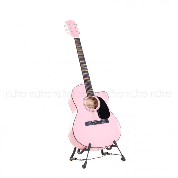 Karrera 40in Acoustic Guitar - Pink