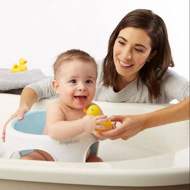 Angelcare AC586 Baby Bath Soft Touch Ring Seat - Light Aqua Image 3