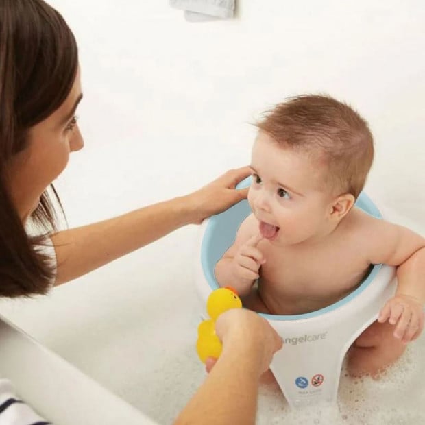 Angelcare AC586 Baby Bath Soft Touch Ring Seat - Light Aqua Image 4