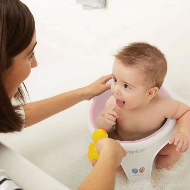 Angelcare AC587 Baby Bath Soft Touch Ring Seat - Pink Image 4