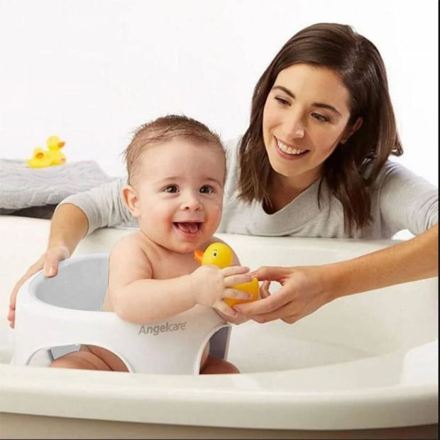Angelcare AC588 Baby Bath Soft Touch Ring Seat - Grey Image 3