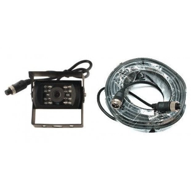 Heavy Duty 12/ 24v Ccd Ir Colour Reverse Reversing Camera Forward View 20m Image 5