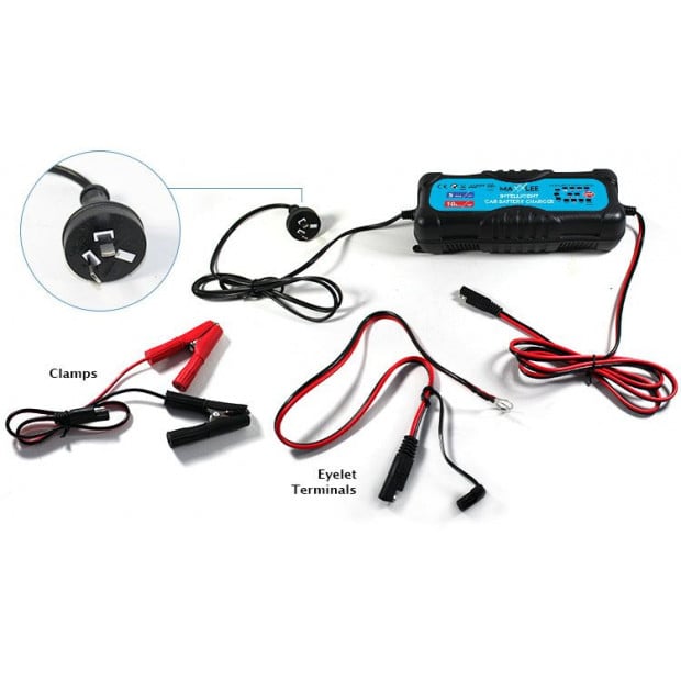 Maxxlee Smart Battery Charger 2a 5a 10a 12v/24v Automatic 9 Stages Image 6