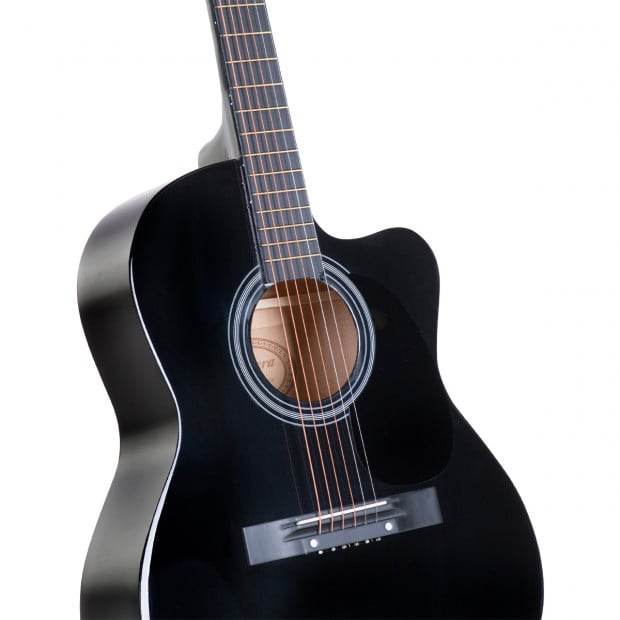 Karrera 40in Acoustic Guitar - Black Image 3