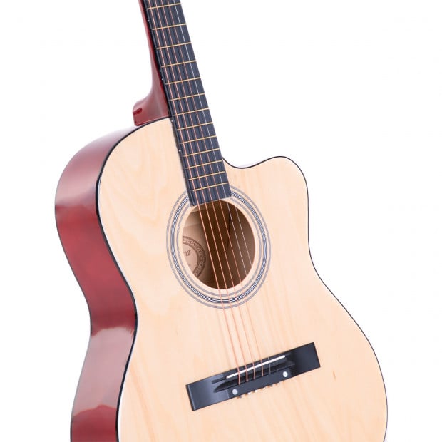Karrera 40in Acoustic Guitar Natural Image 4