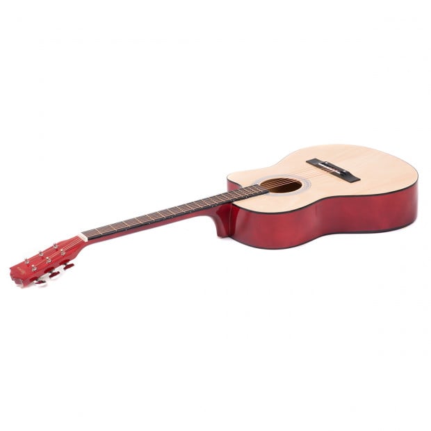Karrera 40in Acoustic Guitar Natural Image 5