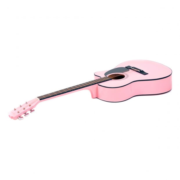Karrera 40in Acoustic Guitar - Pink Image 5