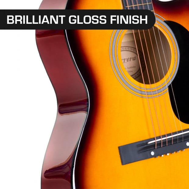 Karrera 40in Acoustic Guitar - Sunburst Image 3