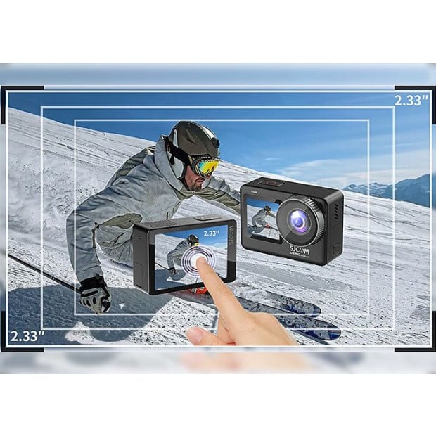Dual Screen Camera Real 4K 60fps 5m Waterproof Video Sports Wifi Image 4