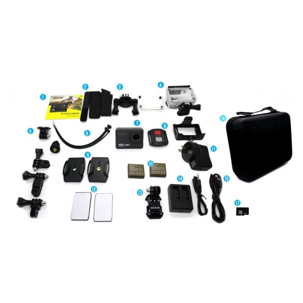 Elinz 4k Hd Sports Action Camera Waterproof Wifi Sony Sensor 32GB Image 8