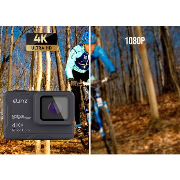 Sports Action Camera 4K Waterproof Touch Screen Remote Control 32GB Image 3